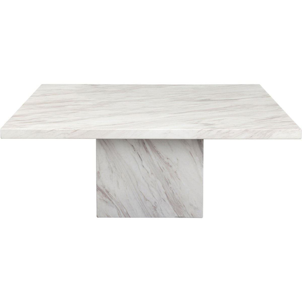 Table basse carrée en marbre, ARTISTICO blanc, KARE DESIGN