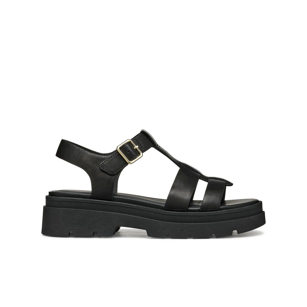 Sandales en cuir Adacter noir, GEOX