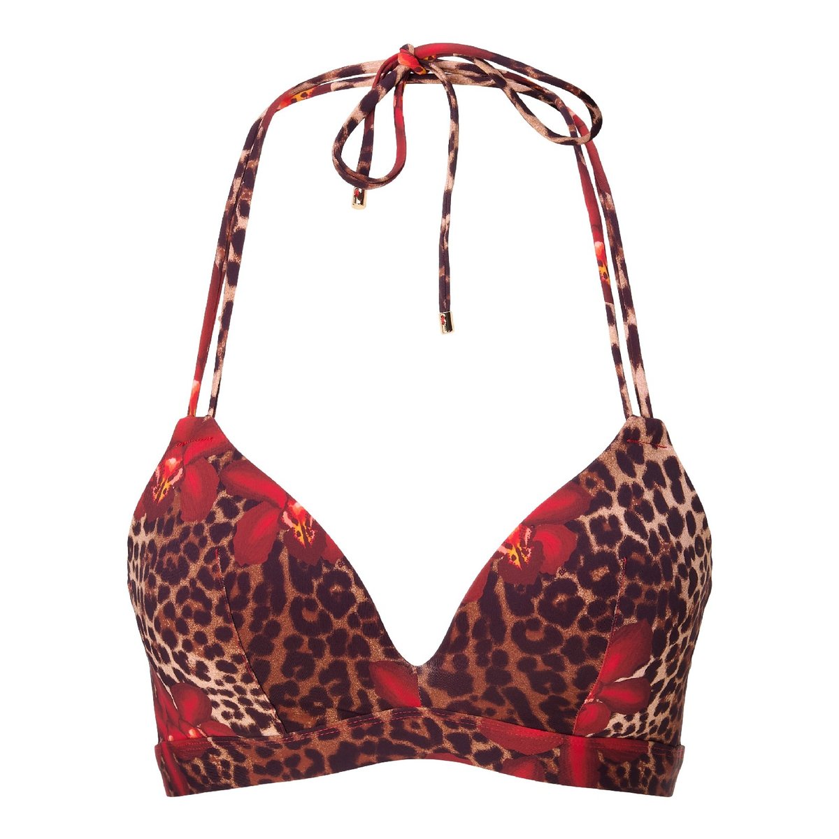 Haut de maillot de bain triangle leopard flower, LINGADORE