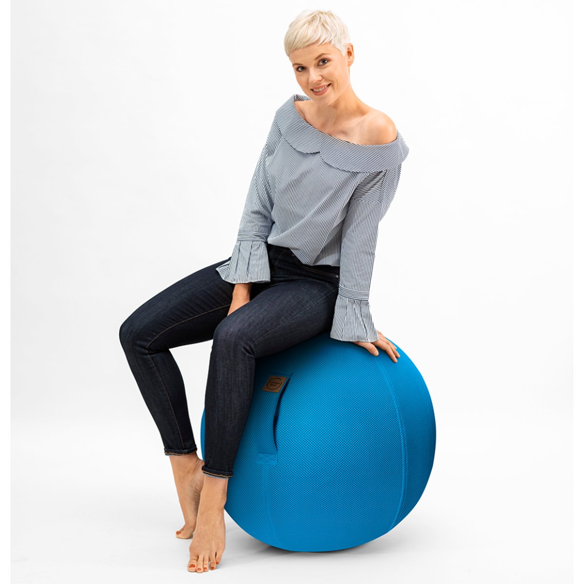 Balle d'assiste SITTING BALL MESH bleu petrole, SITTING POINT