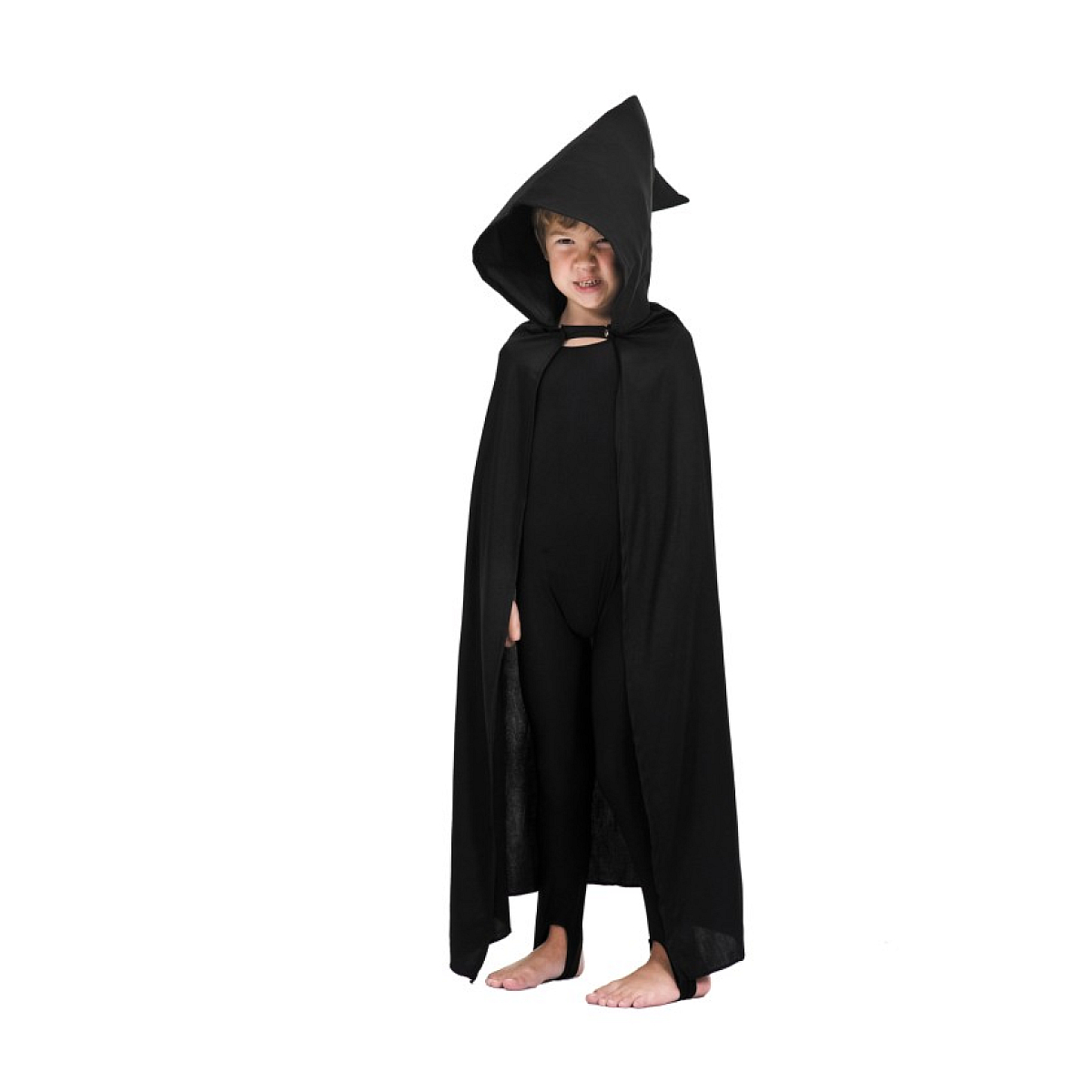 Deguisement Cape noire avec capuche - 95 cm couleur unique, PARTY PRO