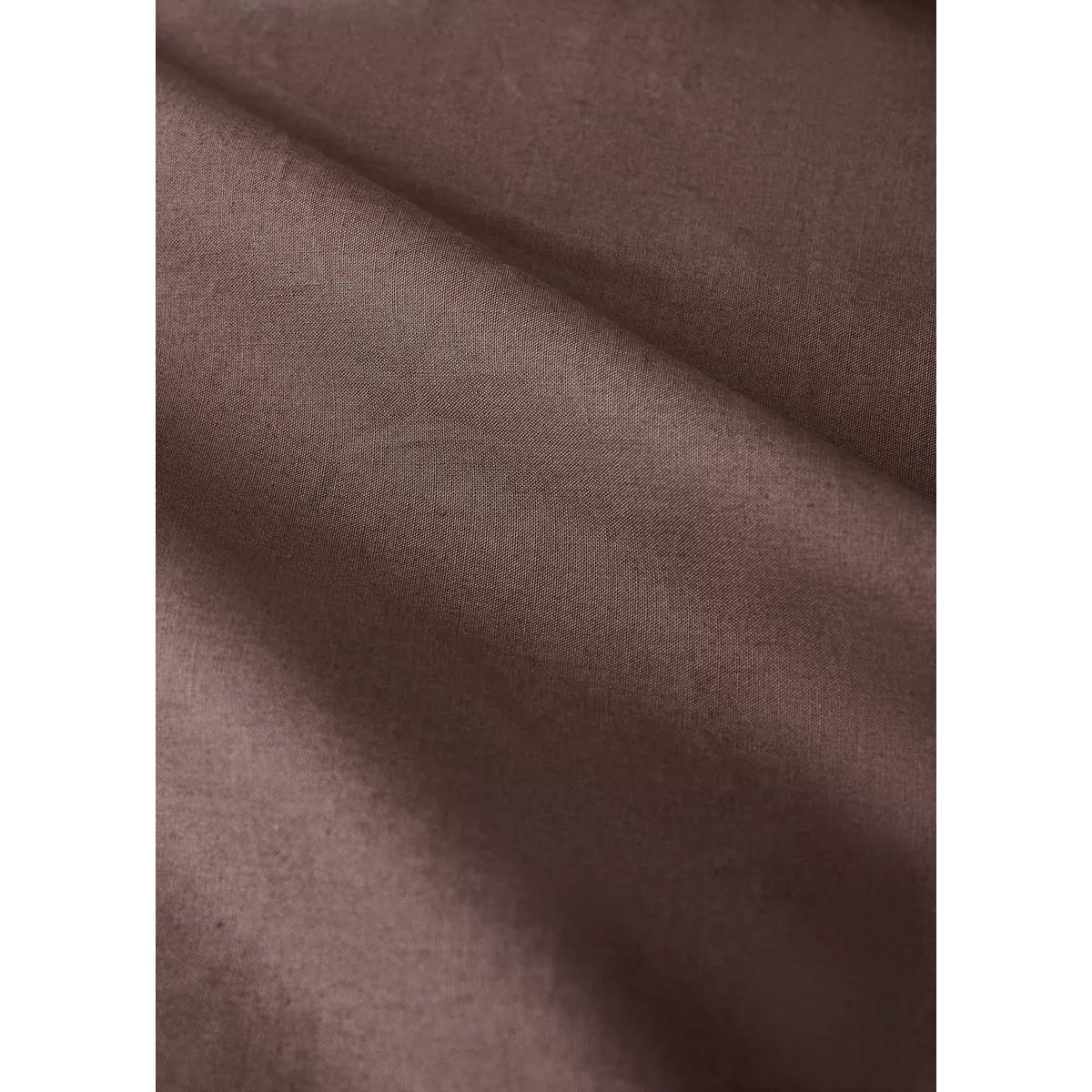 Housse de couette percale de coton 200 fils lit 135/140 cm marron, MANGO HOME