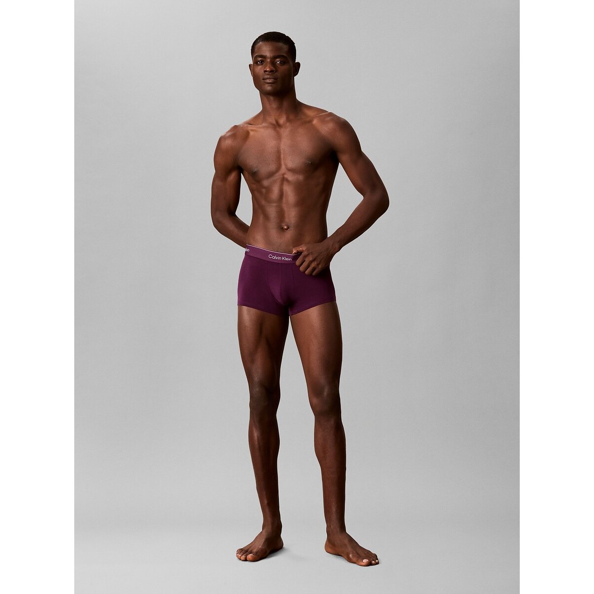 Lot de 5 relaxed fit boxers noir + gris + violet + olive, CALVIN KLEIN UNDERWEAR