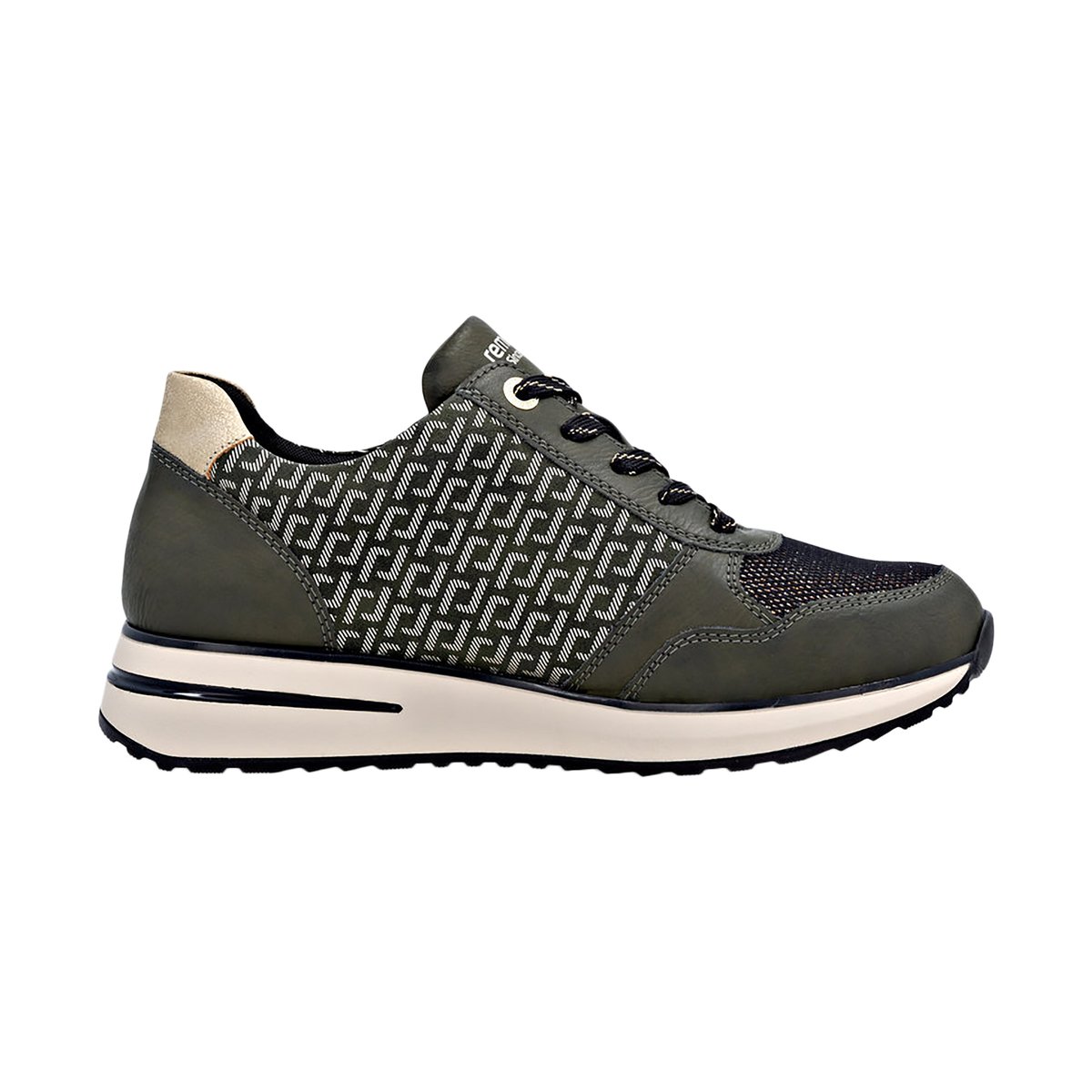 Basket à Lacets Et Zip Gloria vert-combi, REMONTE