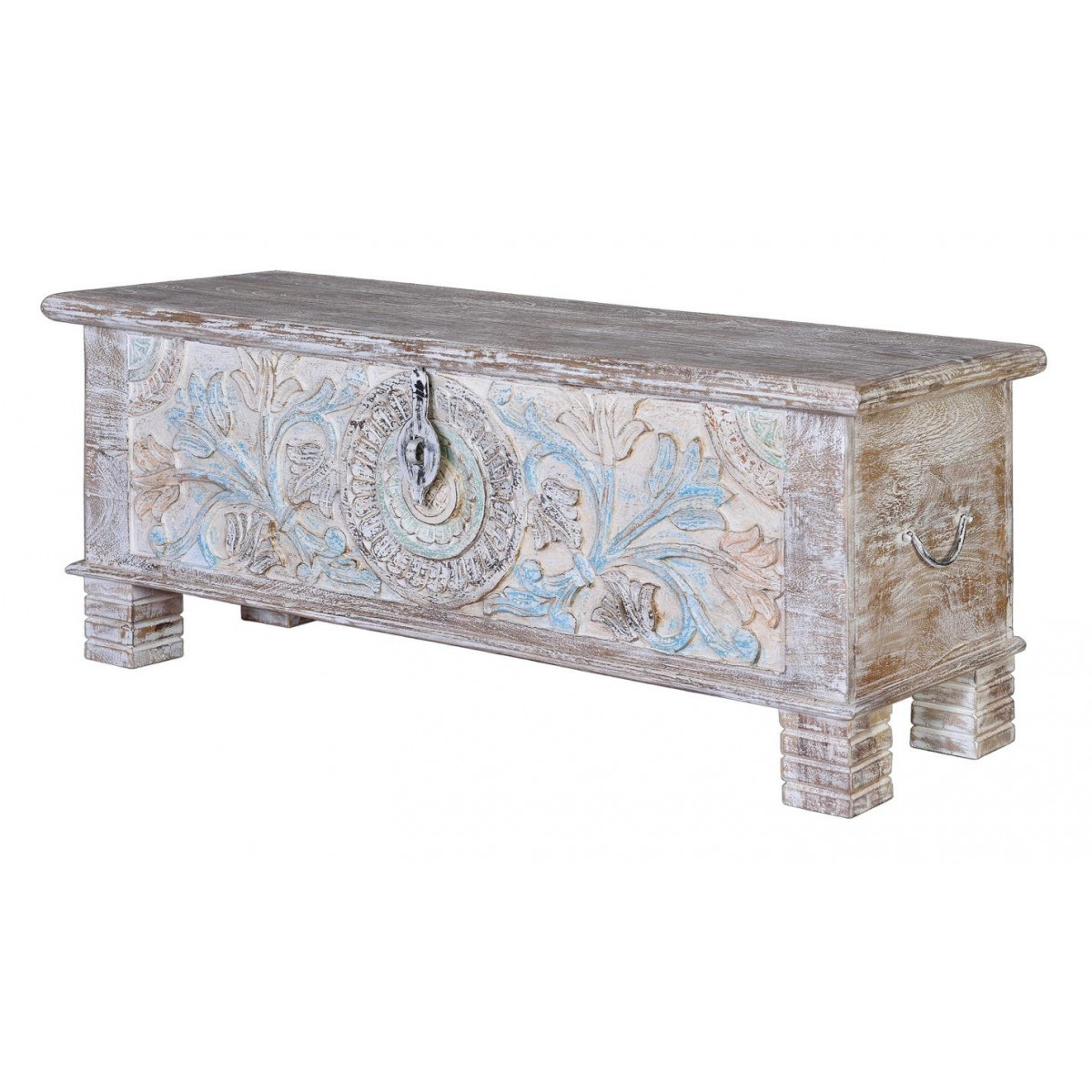 Coffre multicolore, DECORATION D’AUTREFOIS