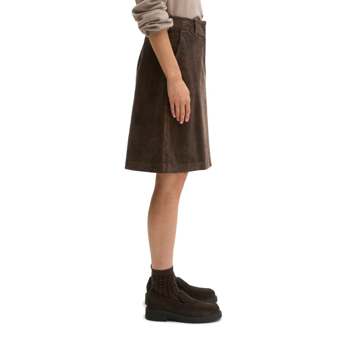 Cordrock slim avec une texture rainurée décontractée marron, MARC O'POLO