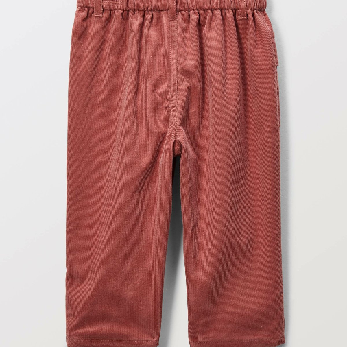 Pantalon taille élastique uni en velours en coton BIO GOTS blossom, BOUT'CHOU