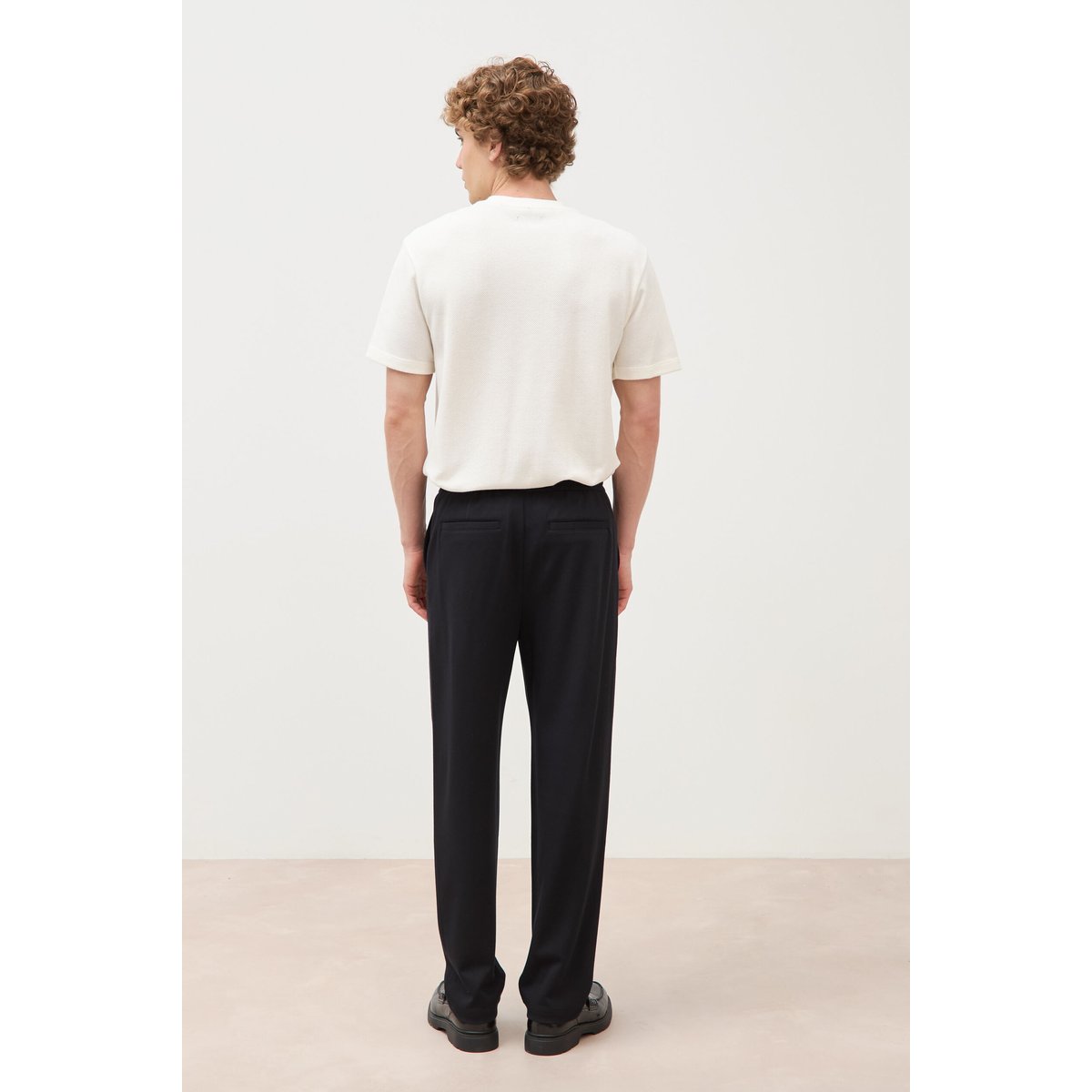 Pantalon large longueur 32 noir, BONOBO