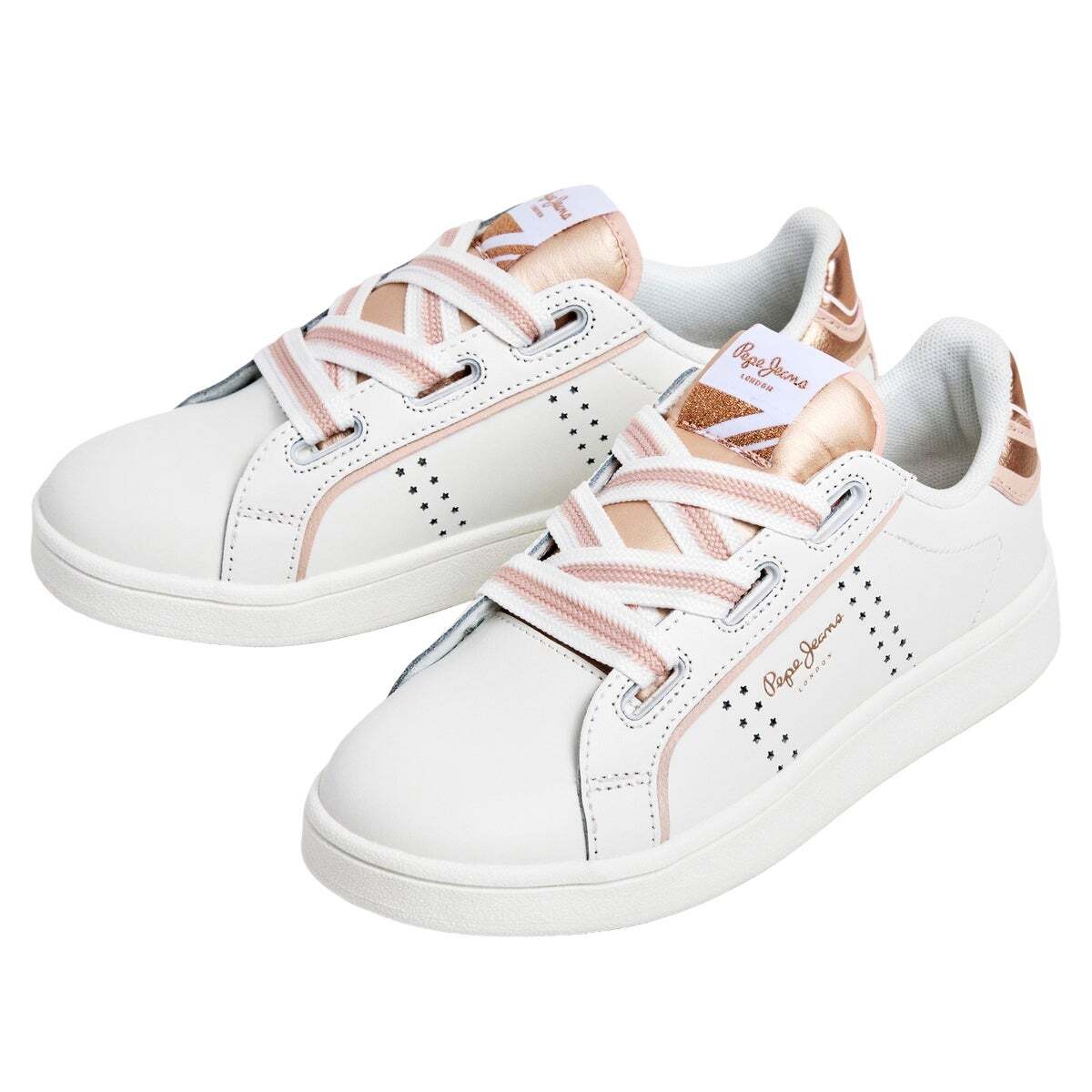 Baskets Classiques Micro-Perforées blanc, PEPE JEANS