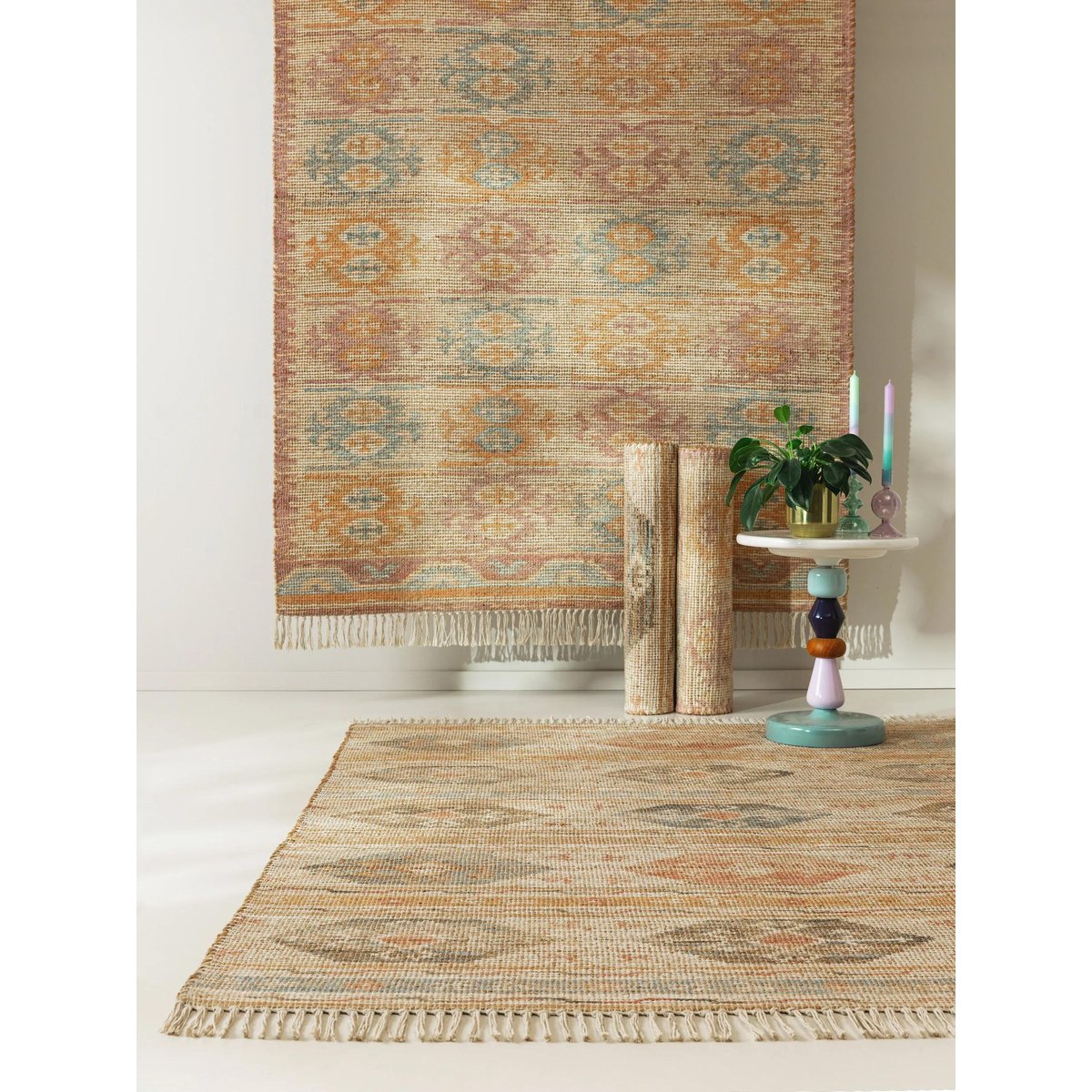 Tapis de jute HIMAL multicouleur, BENUTA 