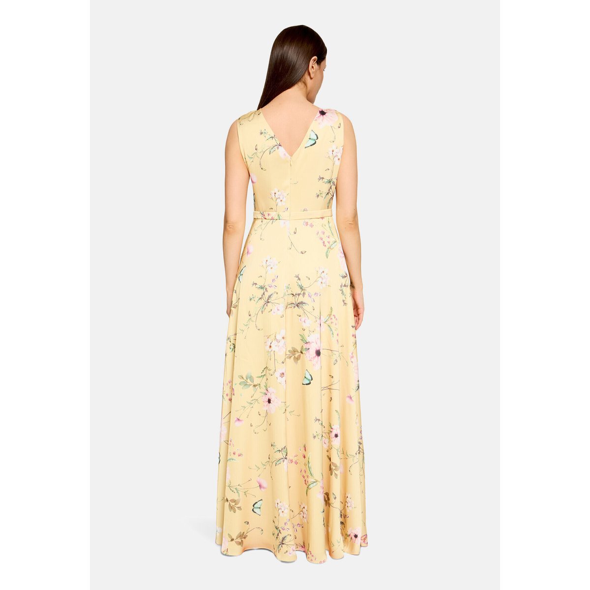 Robe de soirée à imprimé à fleurs yellow/rosé, VERA MONT