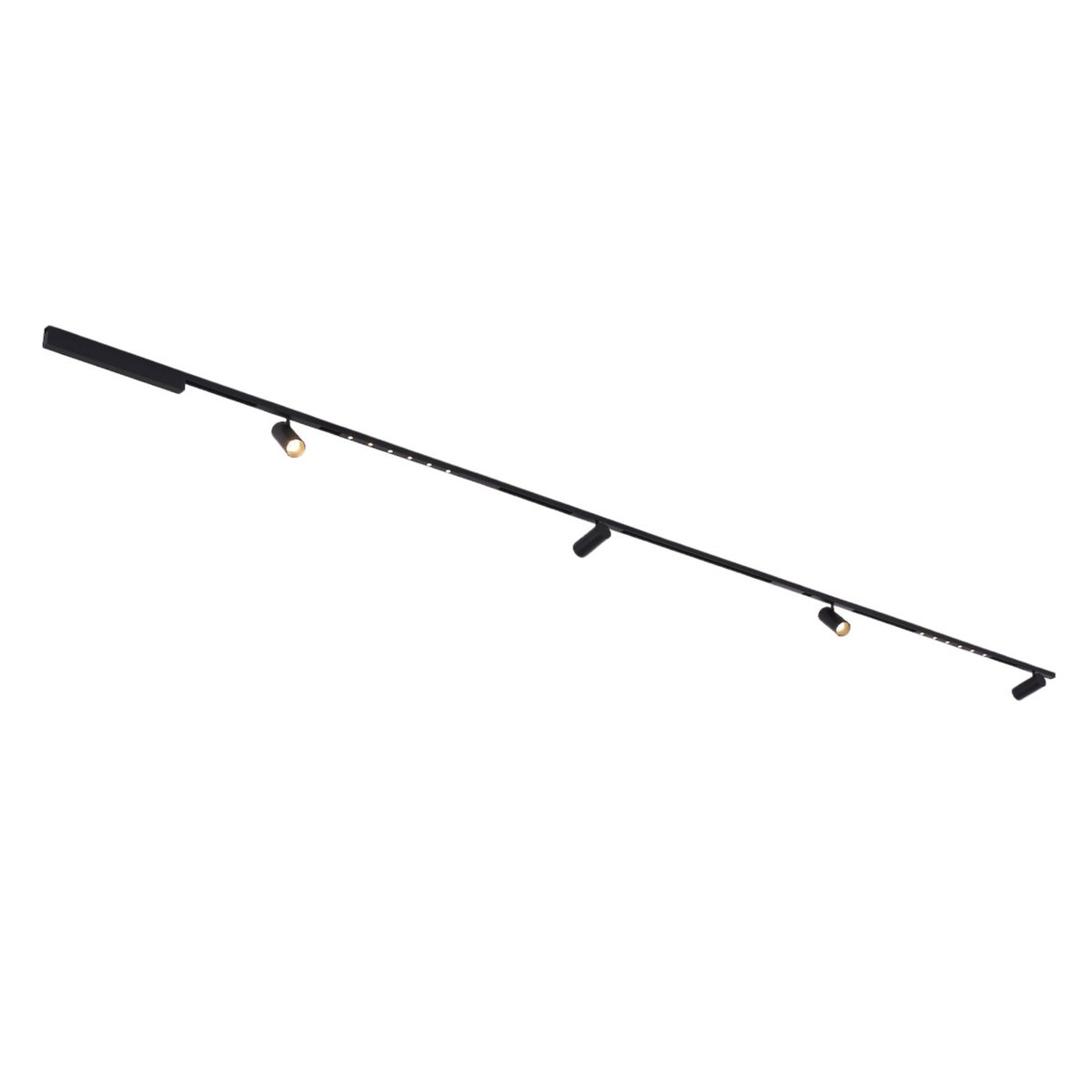 Kit rail magnétique 40W en ligne - LYNE noir, KOSILUM