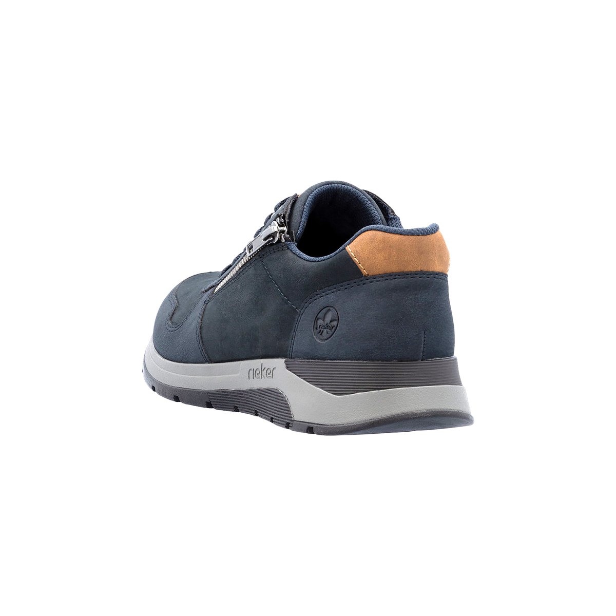 Basket Basse Cuir bleu, RIEKER