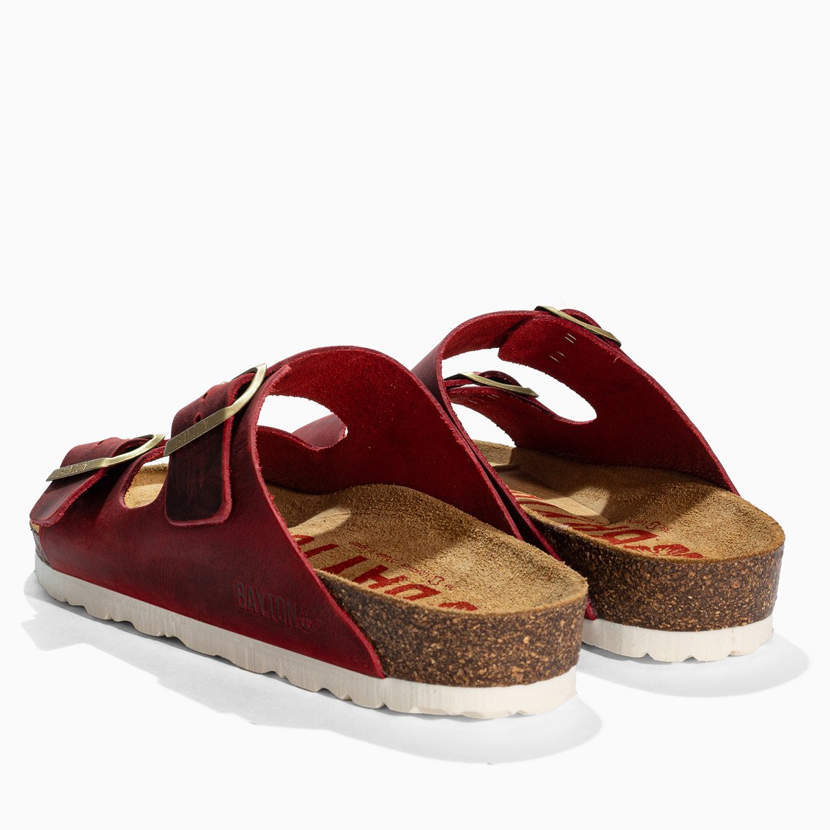Sandales en cuir ATLAS red, BAYTON