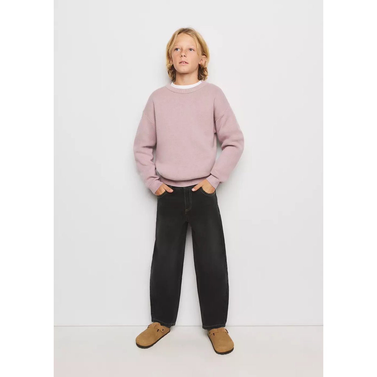 Jean ballon black denim, MANGO KIDS