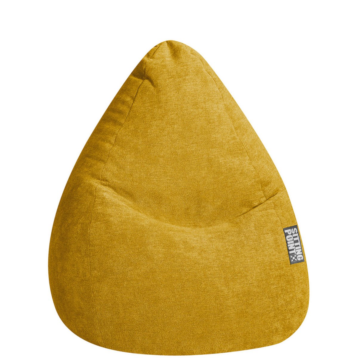 Pouf poire d'intérieur ALFA XL moutarde, SITTING POINT