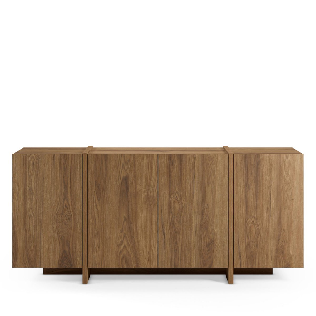 Buffet 4 portes en bois L180cm- NICOLE bois foncé, DRAWER