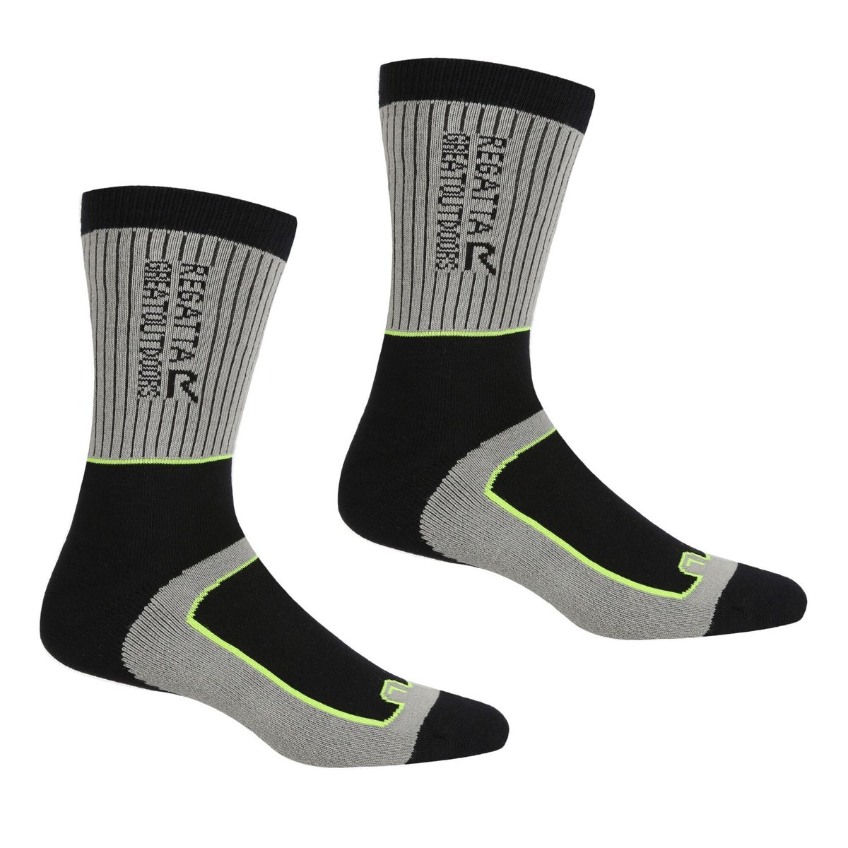 Chaussettes SAMARIS SEASON gris foncé / vert clair vif, REGATTA