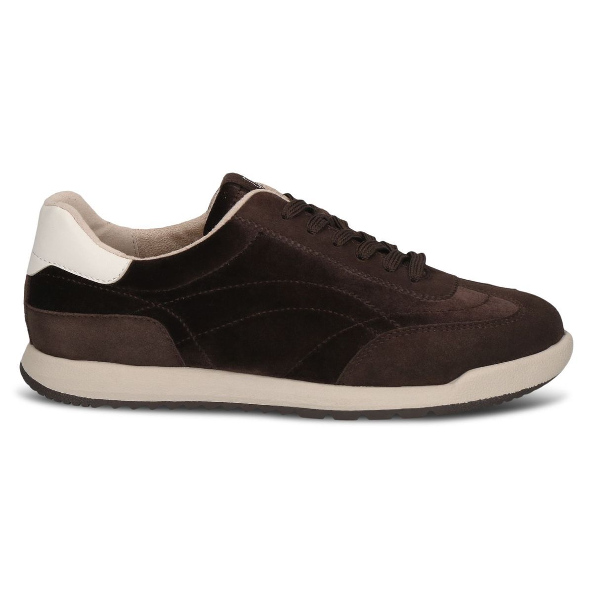 Basket à talon marron foncé combiné, CAPRICE