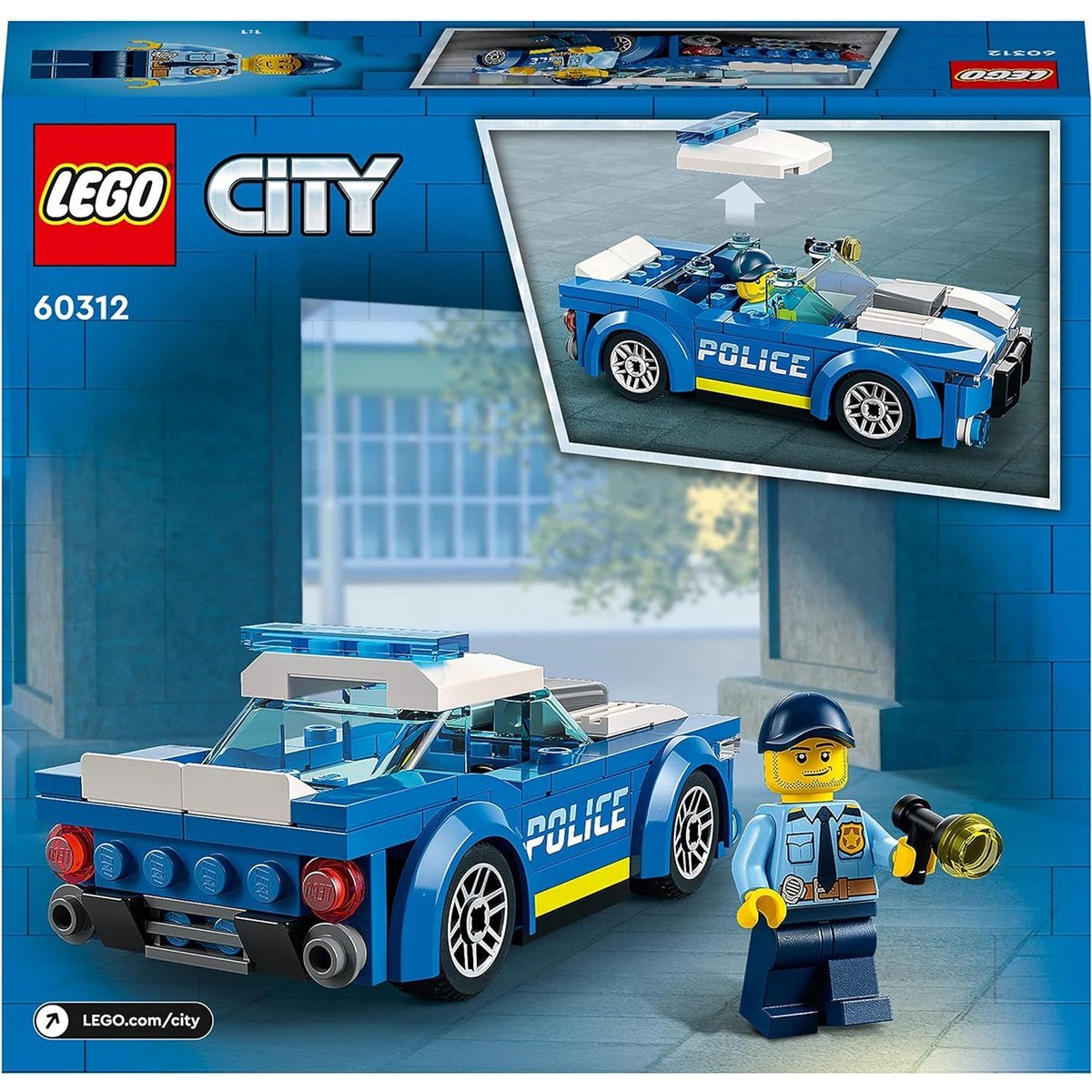LEGO City - Set de la Voiture de Police 60312 pour Enfants multicolore, LEGO