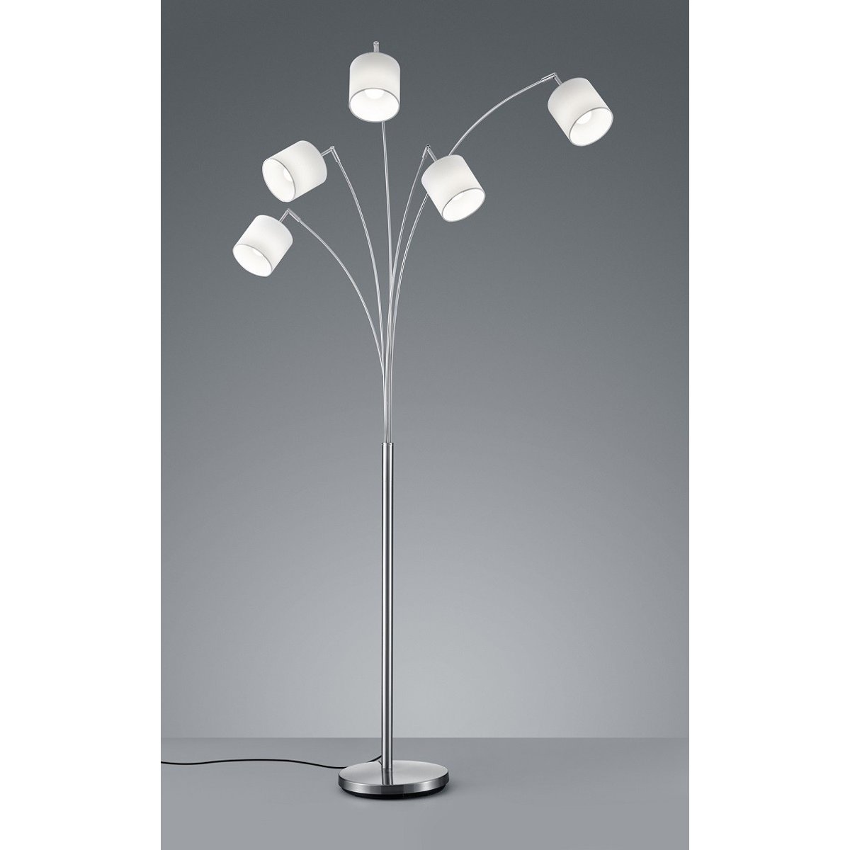Lampadaire design en métal, TOMMY blanc, TRIO