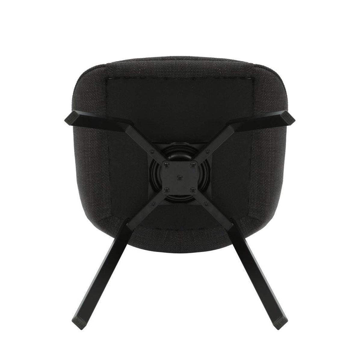 Chaise repas pivotante gris noir, ZAGO