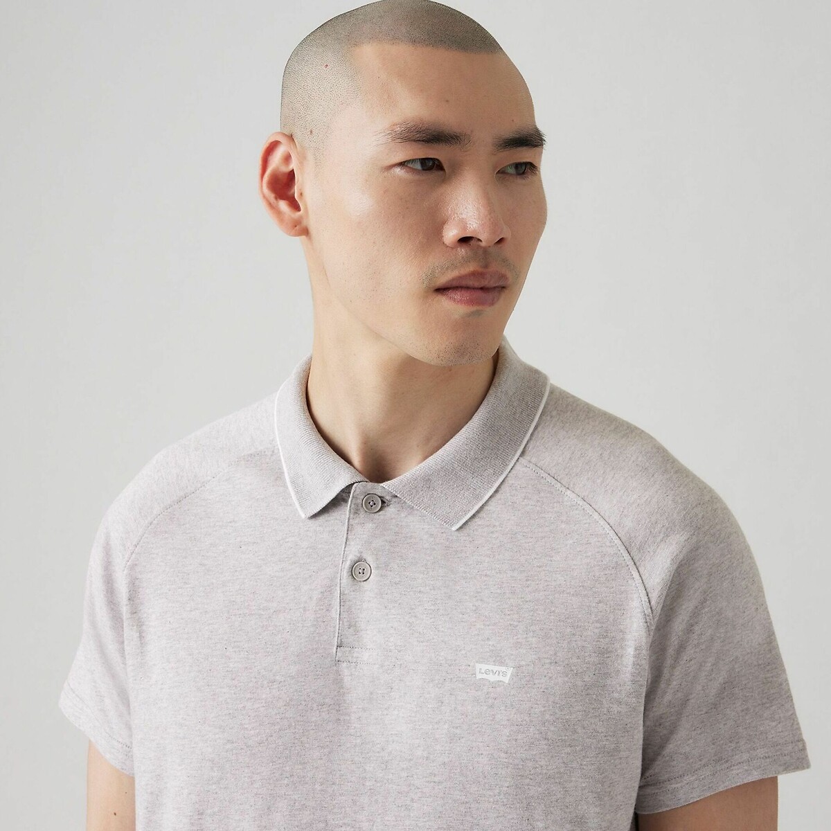 Polo ibrida in Coolmax grigio, LEVI'S