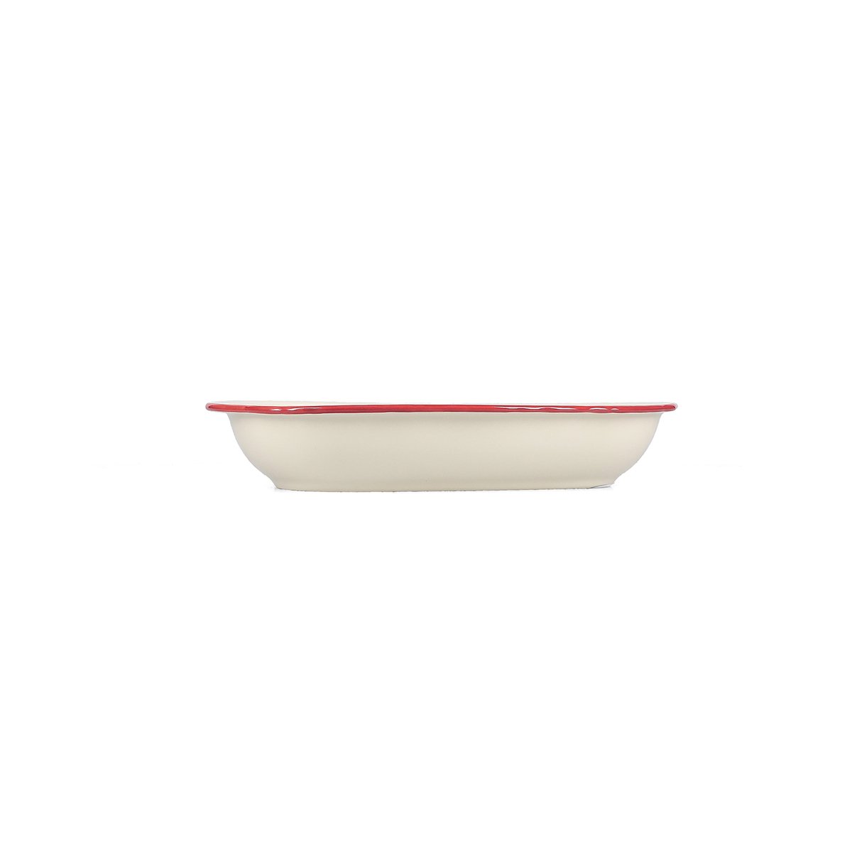 Lot de 2 plat de services CYRIL rouge, SP COLLECTION