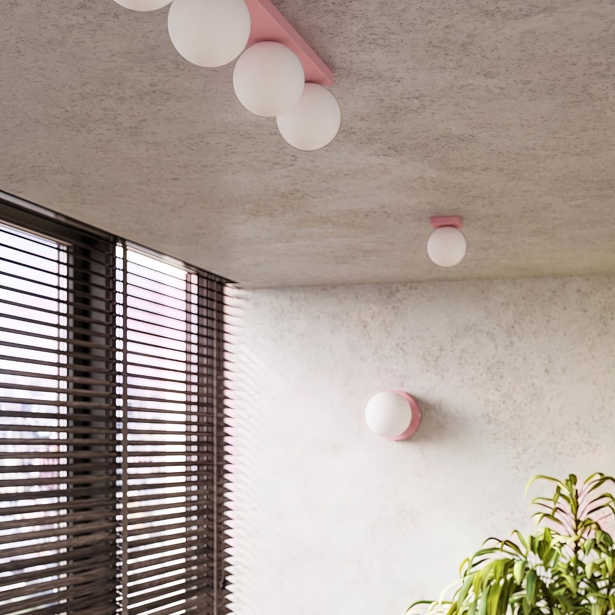 Applique murale Rose G9 1 Yoli rose, EDEN