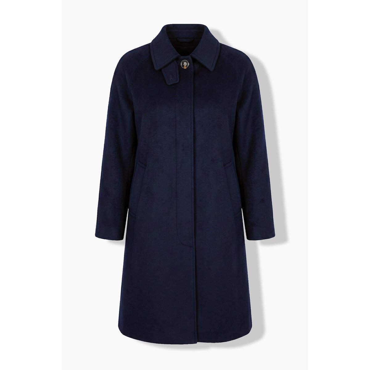 Manteau en laine, col chemise marine foncé, ULLA POPKEN