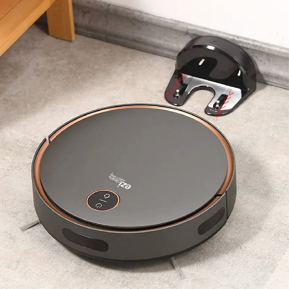 Aspirateur robot connecté Aqua Imap A50 noir, EZICLEAN