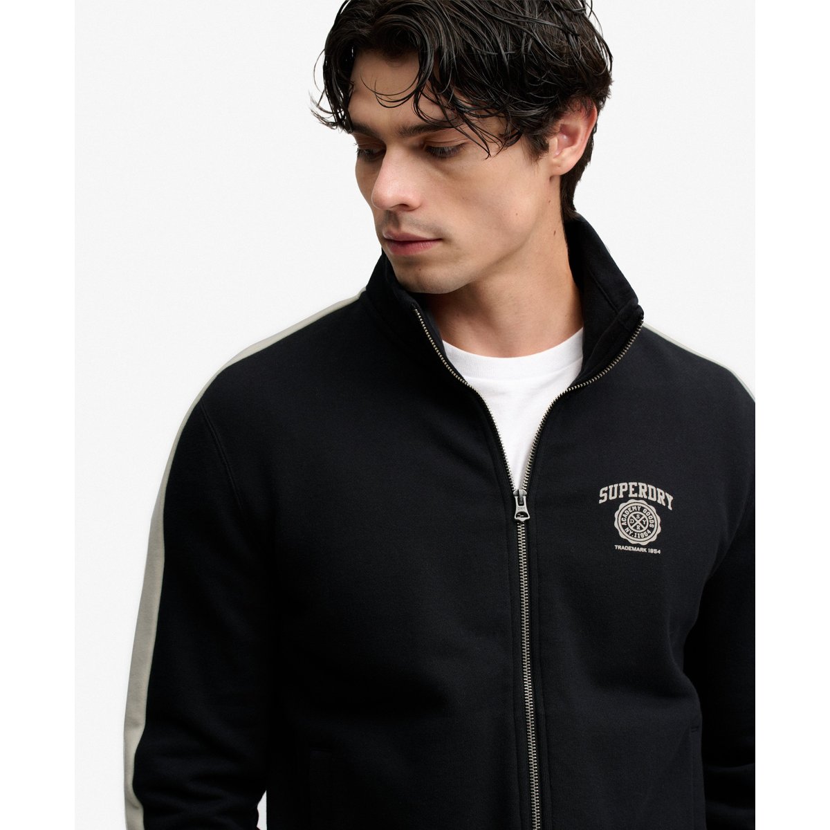 Veste de Survêtement Athletic Club Coupe Décontractée noir de jais, SUPERDRY