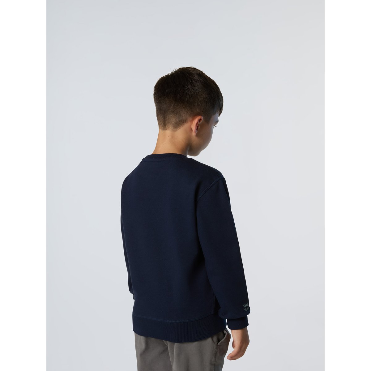 Sweat-shirt avec empiècement logo bleu marine, NORTH SAILS