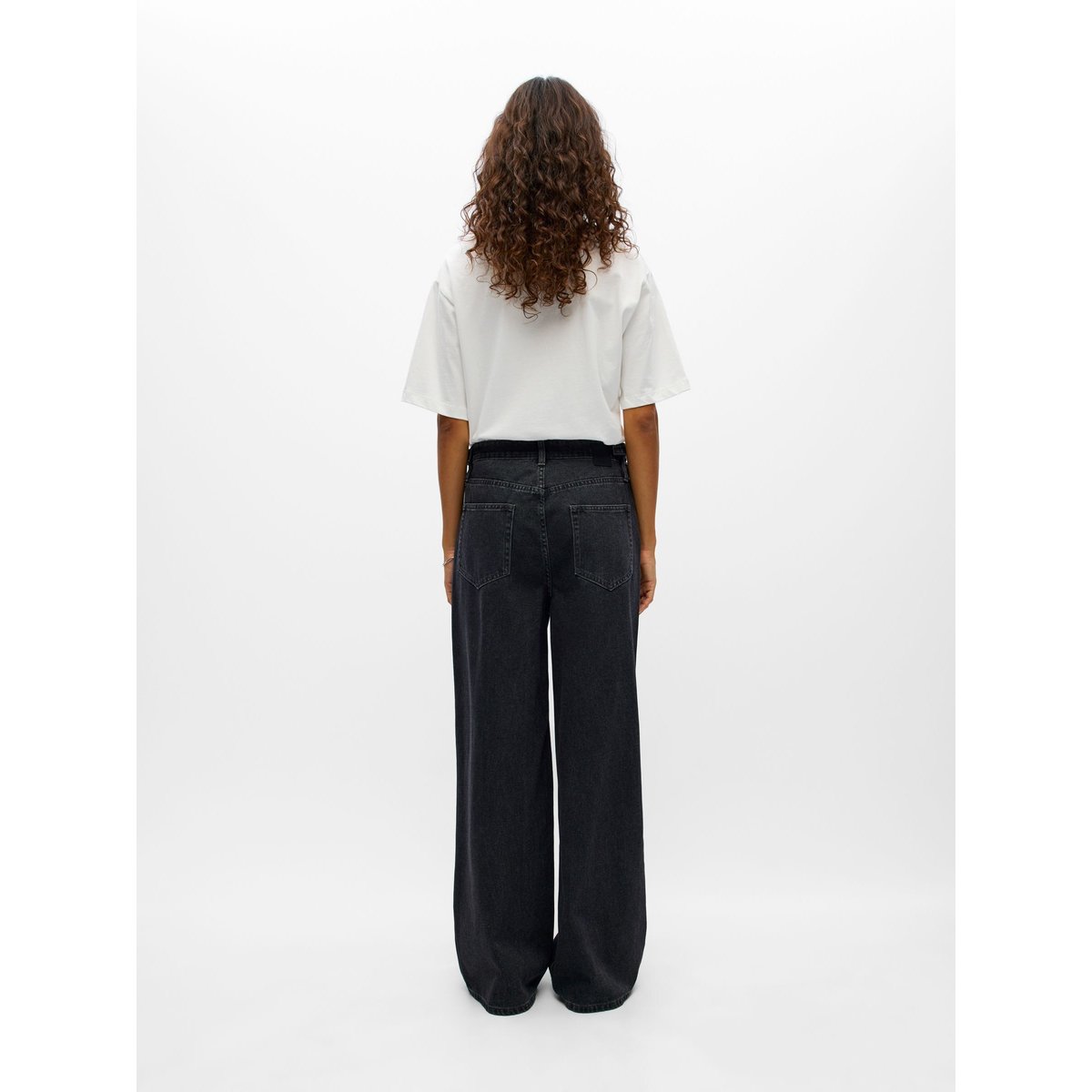 Jean Large noir - black denim1, OBJECT
