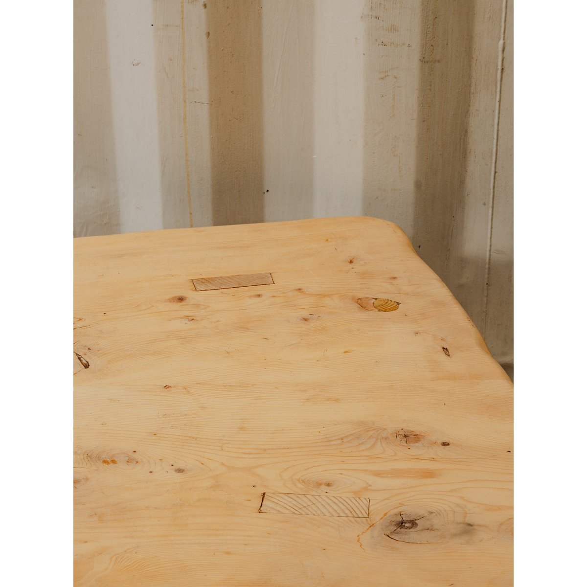 Table basse rustique en bois Léonie N°970 - Bon état bois clair, DEBONGOUT