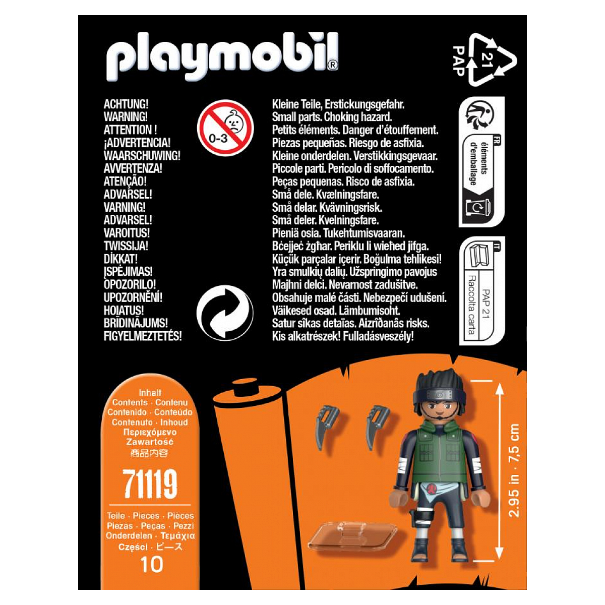 71119 Asuma - Naruto Shippuden couleur unique, PLAYMOBIL