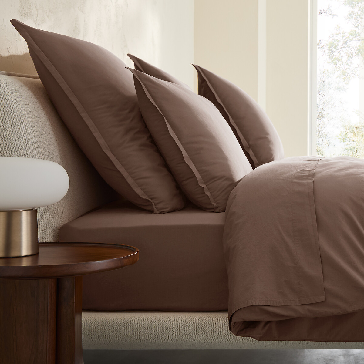 Fodera Per Cuscino In Percalle Di Cotone Lavato 120 Fili Sabbal Casa E Giardino Biancheria Lenzuola Coperte Federe Copricuscini La Redoute