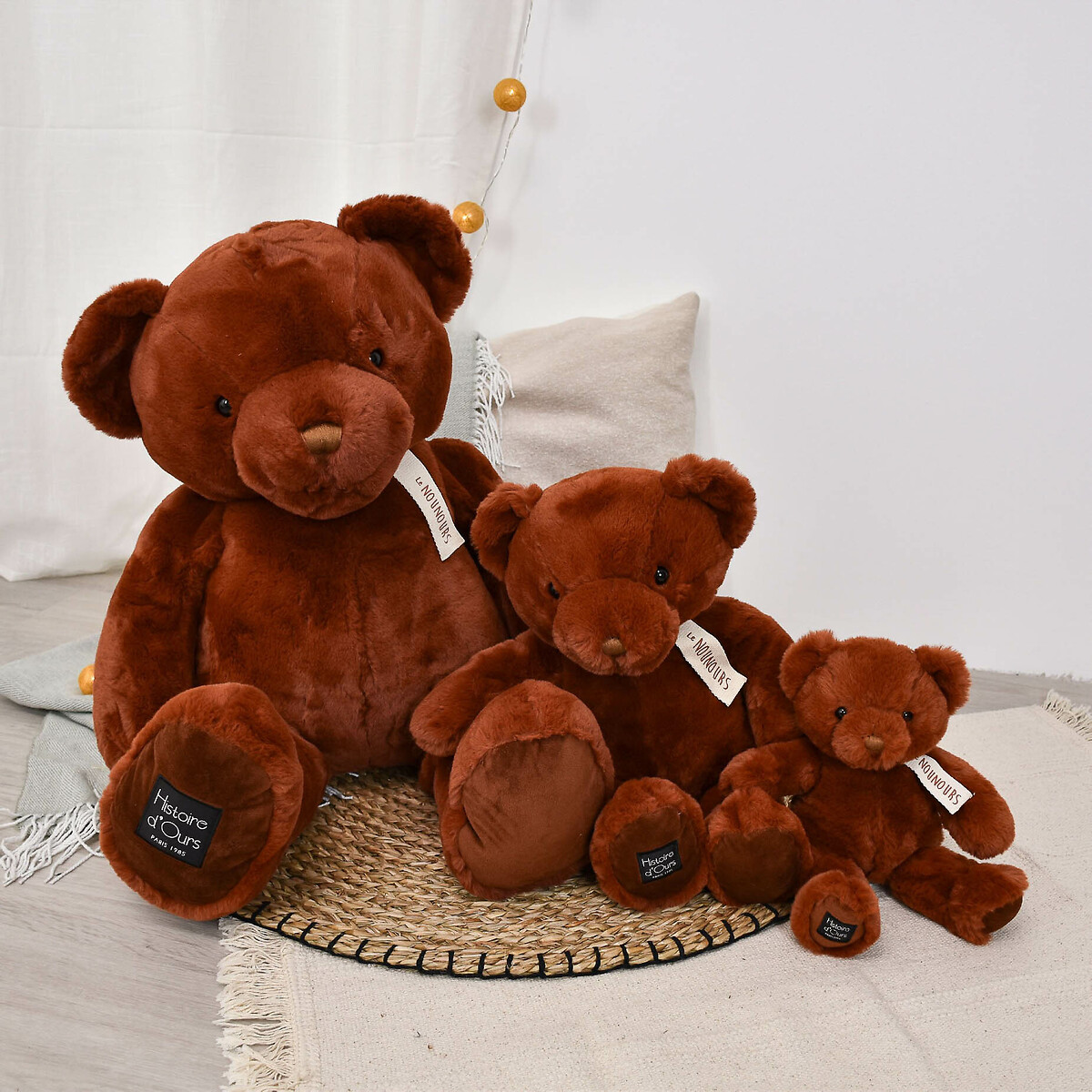 Doudou Le Nounours 28cm cannelle, HISTOIRE D'OURS