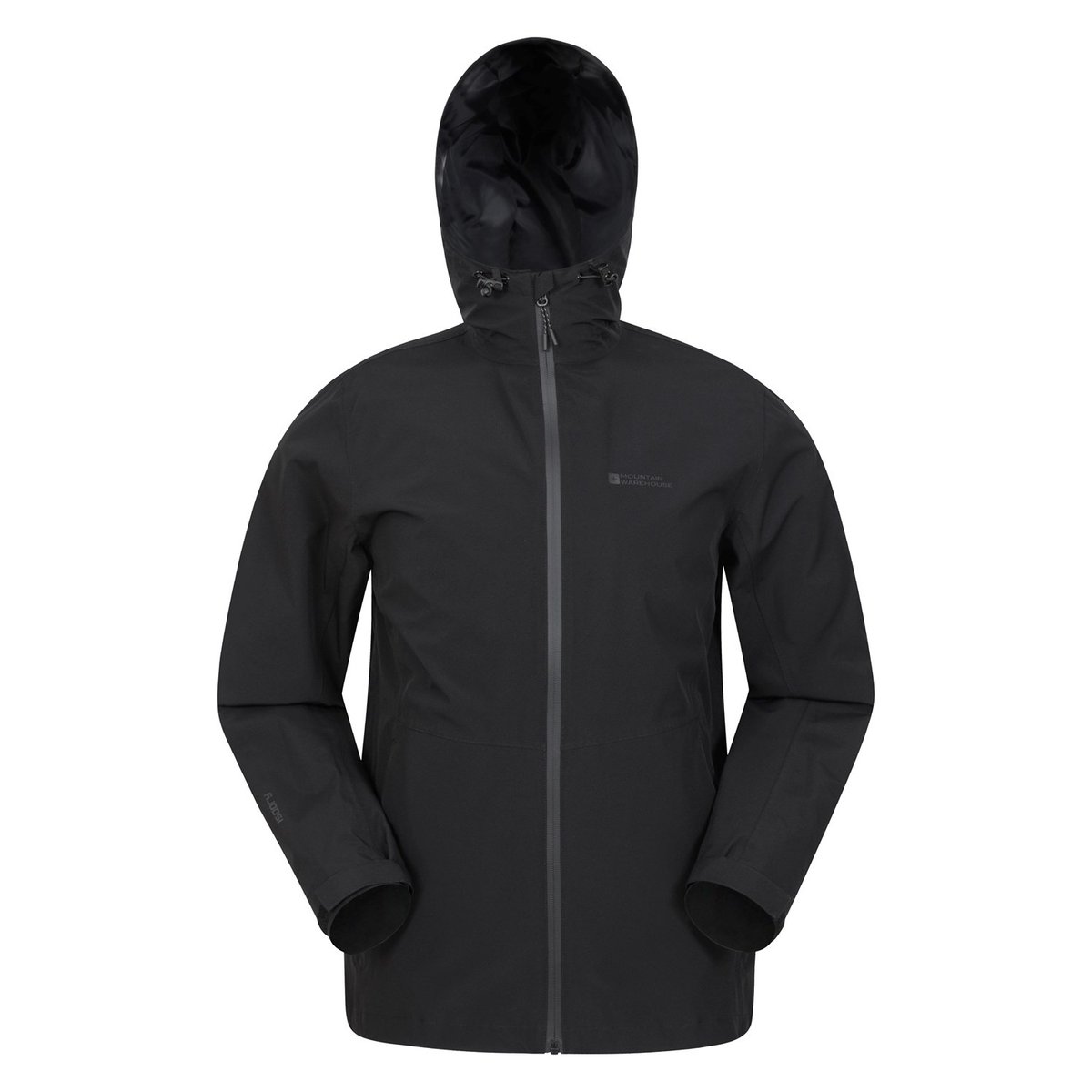 Veste imperméable à capuche COVERT noir, MOUNTAIN WAREHOUSE