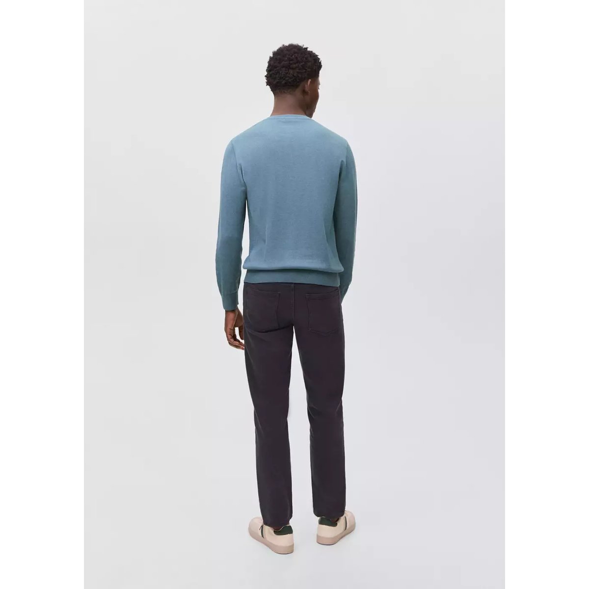 Pull-over maille coton bleu, MANGO TEEN