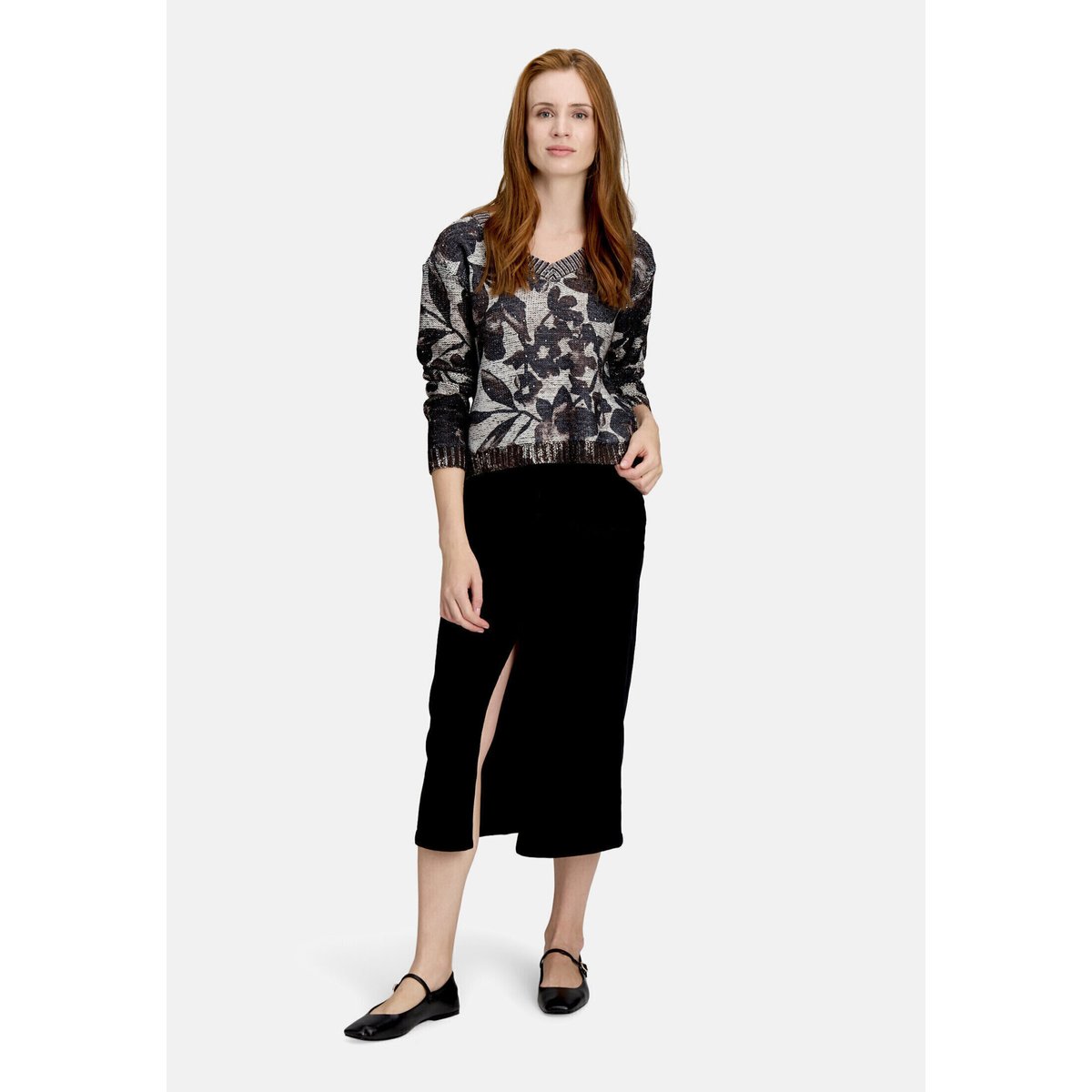 Jupe en jean à poches plaquées black denim, BETTY BARCLAY