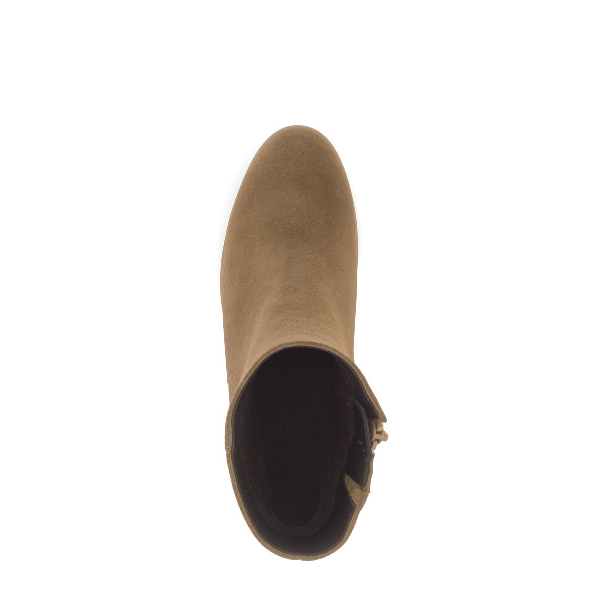 Bottines en cuir à talon compensé marron, GABOR