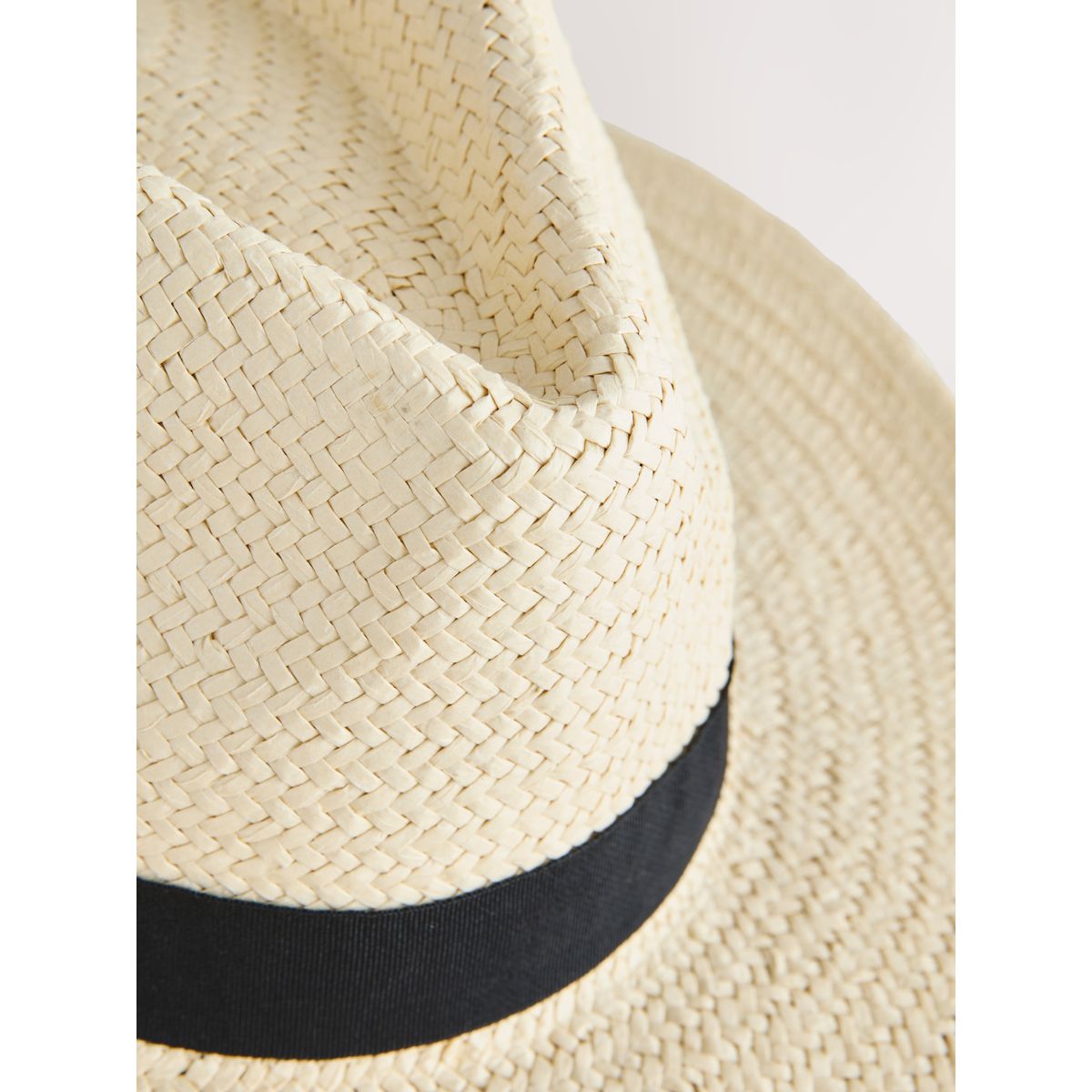 Chapeau de paille style panama crème, NEXT