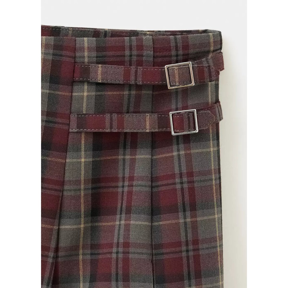 Jupe plissée détail boucles rouge, MANGO