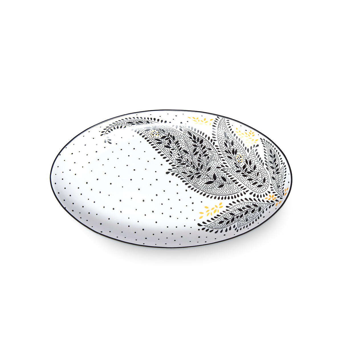 Artisanne Noir Medium Serving Platter white, SARA MILLER
