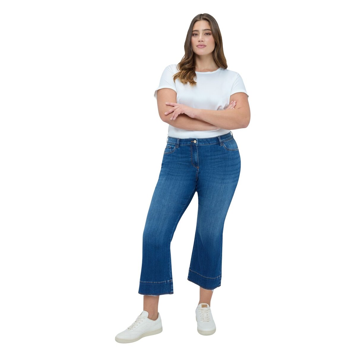 Jean Kick Flare lavage bleu effet washed bleu, FIORELLA RUBINO