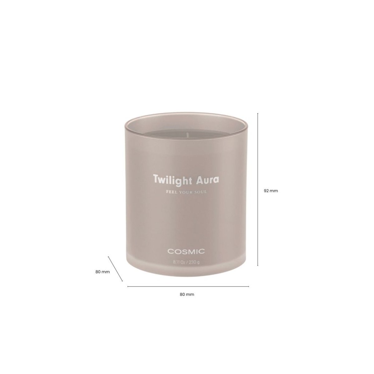Bougie Aromatique 50h ESSENTIALS lavander, COSMIC
