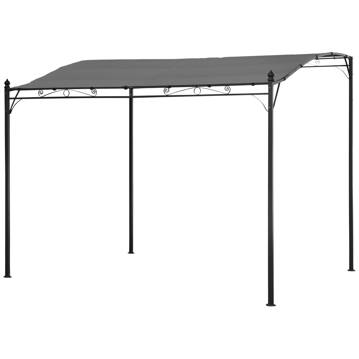 Pergola murale, 3x2,5m, NICE gris, HAPPY GARDEN