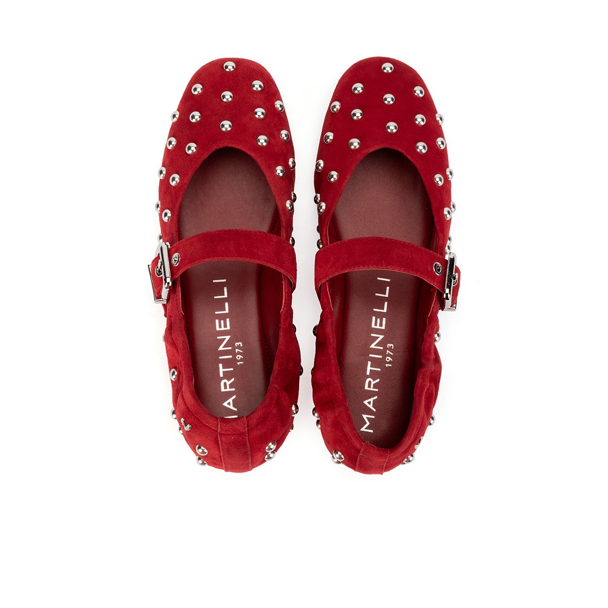 Ballerines cuir Colette red, MARTINELLI