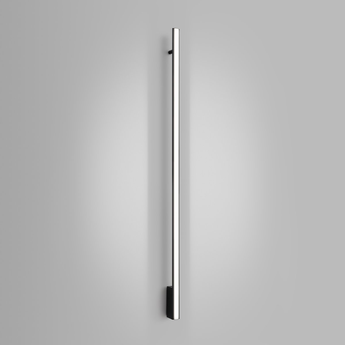 Applique murale Aluminium Noir LED 1 Lagom noir, EDEN